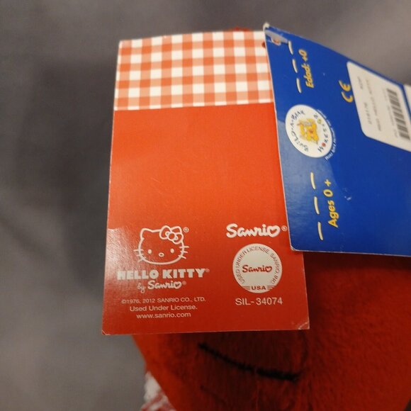Hello Kitty Build-A-Bear BAB Sanrio Red Gingham Heart Limited Edition NO Bow TAG - Picture 13 of 14